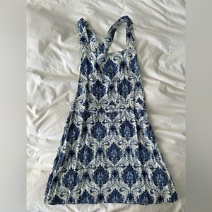 Patterned overall dress